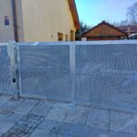 2křídlová otočná brána s tahokovem, pozink